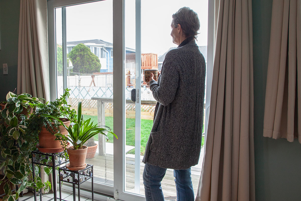 Gazing outdoors